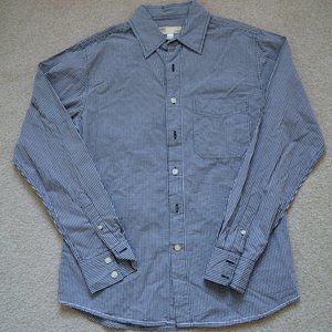 Men's button-down checkered shirt